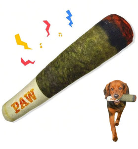 Cigar Plush Squeaky Dog Toy