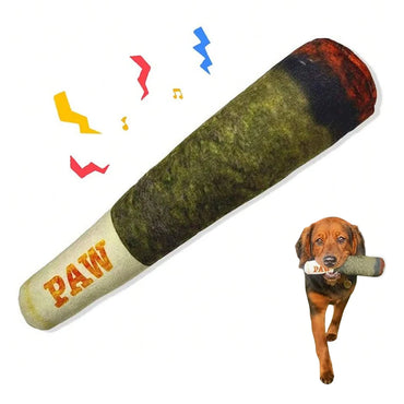 Cigar Plush Squeaky Dog Toy