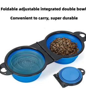2-in-1 Foldable Travel Pet Bowl