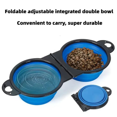 2-in-1 Foldable Travel Pet Bowl