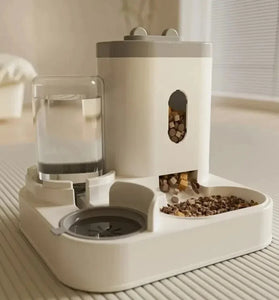 Automatic Feeder Dog Cat Food Bowl With Water Fountain Large Capacity Pet Food Storage Dispenser Container Puppy Pet Accessories