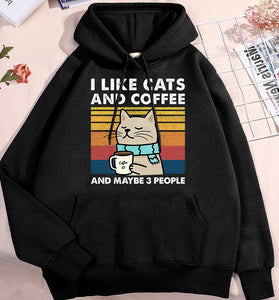 I Like Cats & Coffee Hoodie