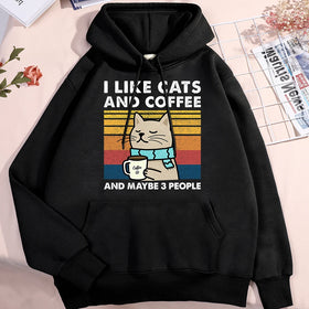 I Like Cats & Coffee Hoodie