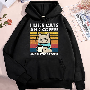 I Like Cats & Coffee Hoodie