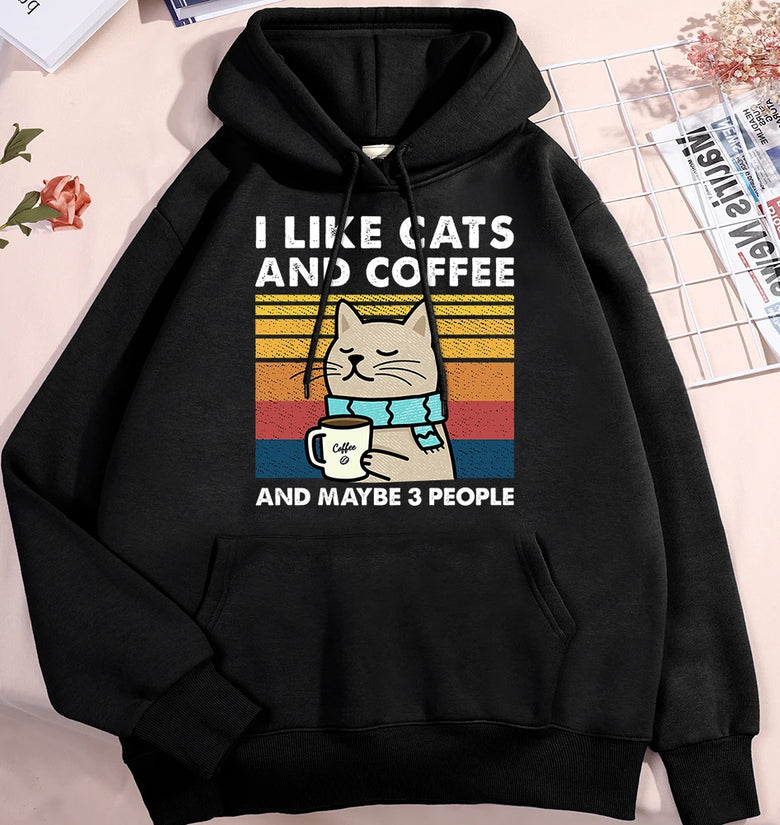 I Like Cats & Coffee Hoodie