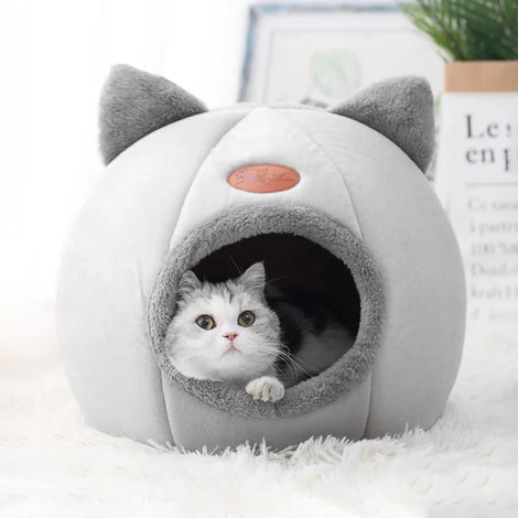 Cosy Cat Cave Bed with Cushion