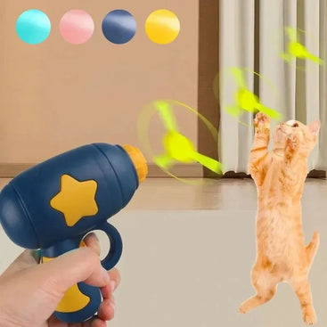 Interactive Cat Flying Disc Launcher Toy