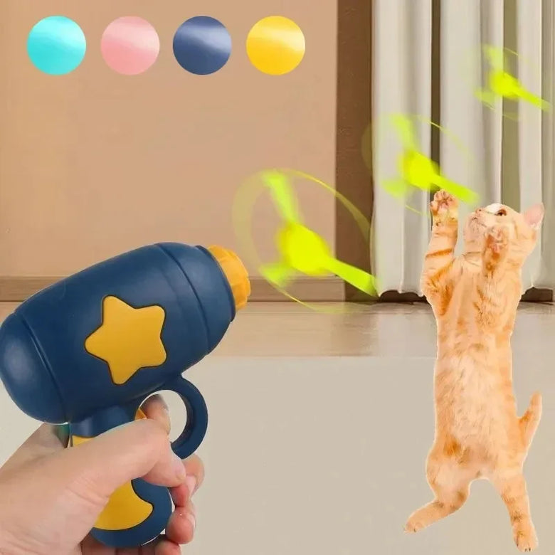 Interactive Cat Flying Disc Launcher Toy