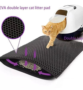 Double Layer Waterproof Cat Litter Mat