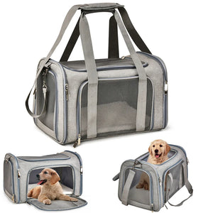 Soft-Sided Pet Travel Carrier for Cats & Small Dogs