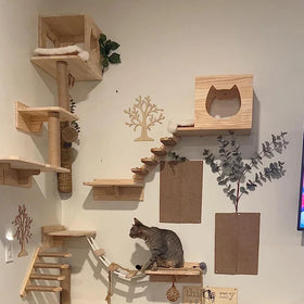 Wall Mounted Cat Climbing Steps