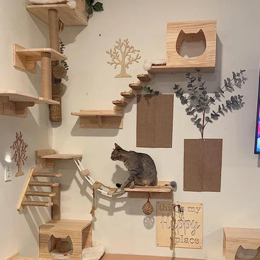 Wall Mounted Cat Climbing Steps