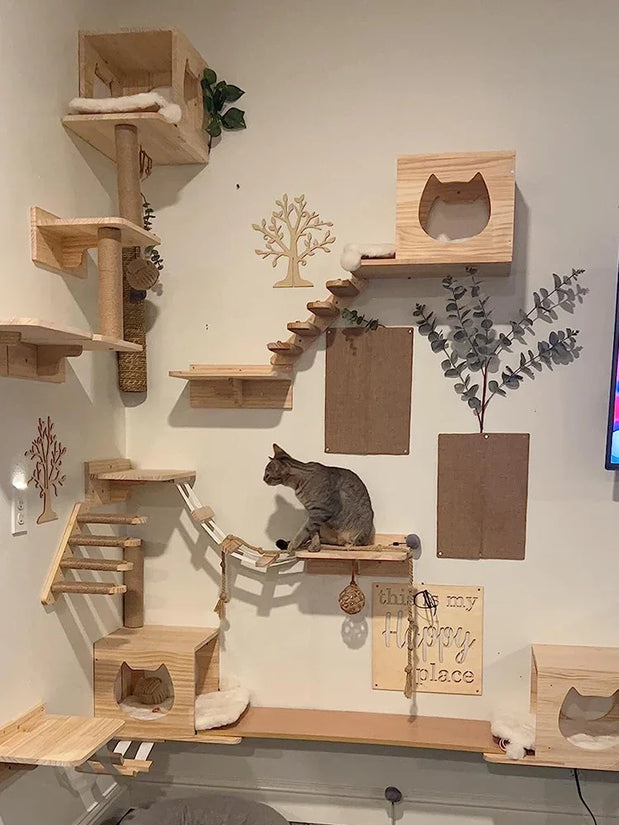 Wall Mounted Cat Climbing Steps